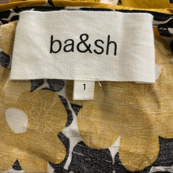 ba&sh NWT Robe Bonie In Color Curry Belt Not Included Retro Floral Print - Picture 9 of 16